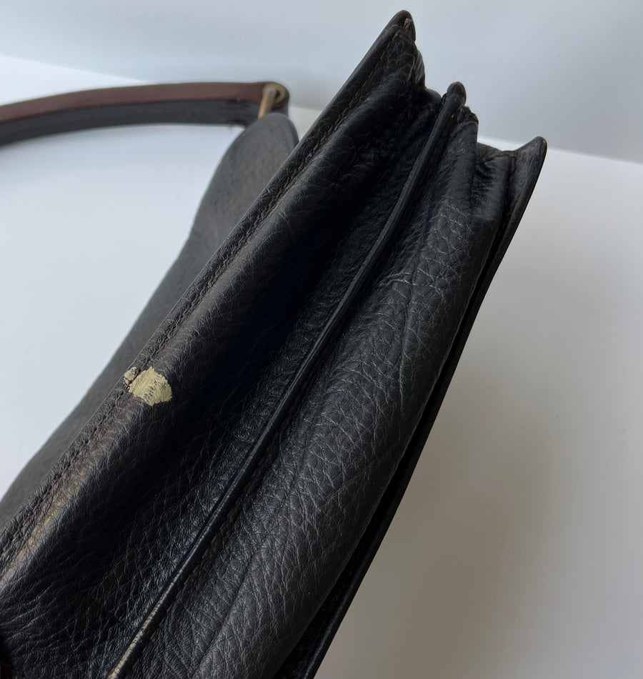 MIU MIU Womans Black Leather Shoulder Bag Handbag | eBay